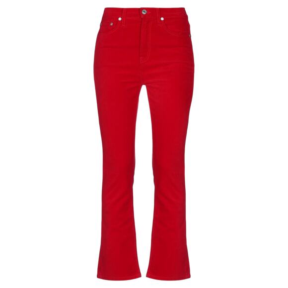 RE/DONE Mid-Rise Cropped Kick Flare Velvet Pants 25 - Picture 1 of 13